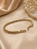 Gold Heart Chain Bracelet