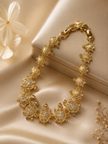 Gold Pavé Crystal Sea Turtle Link Bracelet
