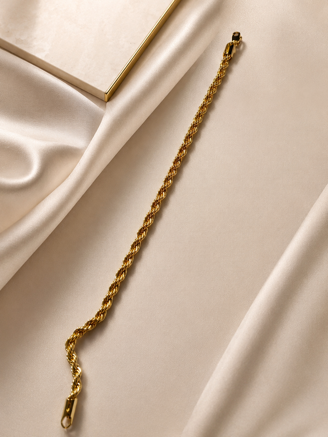 Gold Rope Chain Bracelet