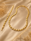 Gold XOXO Hugs & Kisses Necklace & Bracelet Set